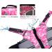 Vivaglory Camo Pink Dog Life Jacket - Durable & Adjustable Buoyancy Vest for Small Dogs (48-58 cm) - Buy Online on GoSupps.com