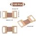CHGCRAFT 120Pcs Elastic Bandage Clips - Aluminum Stretch Fasteners for Secure Bandage Wraps - Light Brown Replacement Clips - Buy Online on GoSupps.com