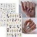 JMEOWIO 10 Sheets Glitter Spring Flower Nail Art Stickers Decals Self-Adhesive Colorful Summer Floral Nail Supplies Nail Art Design Decoration Accessories - Buy Online on GoSupps.com