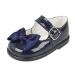 Early Days Baypods Toddler Shoes with Hard Sole Baby Girls First Walking Shoes with Anti-Slip Sole First Walkers Made in England 4 UK Child Navy Patent