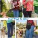 Lanktoo Dog Treat Pouch Bag with Poop Bag Holder - Waterproof Puppy Training Walking Bag in Black and Orange - Buy Online on GoSupps.com