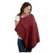 Muslin Nursing Cover for Baby Breastfeeding Soft & Breathable Cotton Breastfeeding Cover for Mom with Rigid Hoop for Mother Nursing Apron by Comfy Cubs (Wine)