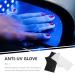 Beavorty 2 Pairs sun gloves pink gloves gel nail lamp UV gloves protective gloves for manicure nail art supplies UV gloves for gel manicures nail UV gloves Nylon breathable Nail supplies - Buy Online on GoSupps.com
