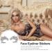 KALLORY 5 Pairs Temporary Lace Eye Tattoos for Halloween Party - Black - Buy Online on GoSupps.com
