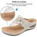 EEUK Orthotic Sandals for Women | Arch Support Wedge Flip Flops | Comfortable T-Strap Beach Sandals in Blue (Size 39 EU) - Buy Online on GoSupps.com
