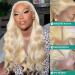 20 Blonde Lace Front Body Wave Wig for Women | 13x4 Pre-Plucked Human Hair | 150% Density Brazilian Virgin Hair - Buy Online on GoSupps.com