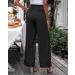 Vetinee High Waisted Wide Leg Dress Pants for Women | Business Office Trousers with Pockets | Black - Buy Online on GoSupps.com