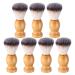 AMIUHOUN Shaving Brush for Men Wooden Handle Salon Tools Handmade Shaving Brush Wooden Handle 7pcs
