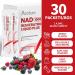 Arofum NAD+ Liquid Supplement 1000mg | 850mg Nicotinamide Riboside with Resveratrol, Quercetin, CoQ10 & Biotin | Cellular Energy, DNA Repair, Healthy Aging | NAD Supplements for Women & Men 30 Packets - Buy Online on GoSupps.com