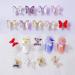 9 Pcs Magnetic Spinning Butterfly Nail Charms for Acrylic Nails - Rhinestone Butterfly Nail Art Charms with Rotating Bearing - Buy Online on GoSupps.com