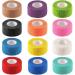 Noverlife 12 Colors Non-wonven Self Adhesive Bandage Wrap for Finger Guard Nail Protector 2.5cm x 4.5m / 1" x 5yd Waterproof Cohesive Elastic Tape Sports Fixing Band Stretch Wrap - Buy Online on GoSupps.com