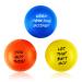 Motivational Stress Balls for Adults Anxiety Stress Relief Hand Therapy Exerciser Squeeze Fidget Toy Strengthener (3pack) Blue, Yellow, Orange