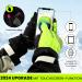 Hikenture Waterproof Winter Gloves for Men & Women - Windproof Ski & Cycling Gloves with Gel Padding | Thermal Outdoor Gloves in Yellow-Green - Buy Online on GoSupps.com