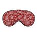 Red Paisley Sleep Mask for Women Adjustable Sleeping Eye Shades Cover with Elastic Strap