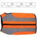 Qcwwy XL Fluorescent Orange Reflective Vest for Dogs - Safety Jacket & Pet Clothing | Bright Warning Safety Gear - Buy Online on GoSupps.com