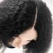 Lace Front Wigs for Black Women - 16 Synthetic Bob Kinky Curly Brazilian Remy Human Hair 150% Density Glued-Free - Buy Online on GoSupps.com