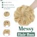 Sego Hair Part with Rubber Band - Large Dutt Hair Tie & Extensions for Women - Golden Mix Bleach Blonde - Buy Online on GoSupps.com