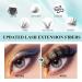 SISILILY Lash Extension Kit - 72 Individual Lashes with Bond & Seal | C D Curl DIY Reusable Fluffy Eyelash Clusters - Buy Online on GoSupps.com