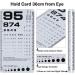 NOYOC 2 Pack Pocket Eye Chart - 6ft Snellen & Rosenbaum Plastic Eye Charts for Exams - Buy Online on GoSupps.com