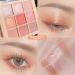Eyeshadow Makeup Palette 9 Colors Matte Eye Shadow Powder Long Lasting Contouring Highlighter Blusher Eyeshadow for Girls Women Beginners Aezon 7184-03# Grapefruit Broken Gold Plate - Buy Online on GoSupps.com