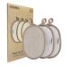 PERIEMALA (Pack of 3) Bath Sponge Premium Loofah Sponge Exfoliating Body Scrubber Natural Shower Women Men Shower Essential Skin Care Ellipse 4.33 6.3 Inch 3.0