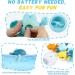 TwoOnto Bathing Toy Fishing Game - 4 Piece Montessori Pool Toy Set for Kids 1-5 Years - Fun Floating Bathtub Toys - Buy Online on GoSupps.com