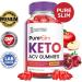 Pure Slim Keto ACV Gummies - 1000MG Apple Cider Vinegar & Pomegranate - Vegan Non-GMO - 60 Count for Weight Loss Support - Buy Online on GoSupps.com