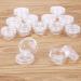 20 Transparent Small Plastic Crucibles - 10g/10ml Cream Cans for Cosmetics Lip Balm Nail Art + 4 Mini Spatulas - International Shipping - Buy Online on GoSupps.com