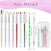 Melliex 9-Piece Nail Art Brush Set | Acrylic Gel Nail Brushes & Dotting Pen Kit for Perfect Nail Designs - Buy Online on GoSupps.com