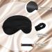 PATIKIL Silk Sleep Mask 2 Pack - Soft Satin Eye Cover for Side Sleeping Travel Black/White - Ultimate Sleep Protection - Buy Online on GoSupps.com