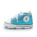 BAIELey walk in the clouds Baby Boys Girls Infant Canvas Sneakers High Top Lace up Bling Sequins Soft Sole Newborn First Walkers Shoe 12-18 Months Blue