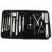 Awans Manicure Kit Nail Clipper Nipper Cutter Foot Files Nail Pushers Pedicure Nail Scissors Set Zipper Bag (Ideal for Gifting)15 in 1 - Buy Online on GoSupps.com