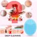 Silicone Face Scrubbers Exfoliator Cleanser Cleansing Brush Pad Men Women Value 3Pack Dry Skin Scrub Scrubby Pore Blackhead Removing Exfoliating-Unique For Girl Sister Best Friend (3 Pack Blue & Pink & Yellow) 3 Pack Mixed Color - Buy Online on GoSupps.com
