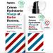 Sapiens Barbershop Organic Moisturizing Face Cream for Men Beard 80ml - 2in1 Face Cream & Beard Care for Men - Hyaluronic Acid and Q10 - Anti-Wrinkle Anti-Dark Circle Face Care - All Skin Types