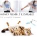 Cobee Interactive Cat Toys - Refillable Feather Propeller Rods with Bells | Perfect for Indoor Cats - Blue & Pink - Buy Online on GoSupps.com