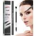 Eyebrow Pencils for Women Waterproof Precise Double Ended Cosmetics with 2 Fork Tips Eyebrow Makeup Pencil for Girl Long Lasting Makeup Beauty Styling Shaping Dark Brown 1 Count Pack of 1 - Buy Online on GoSupps.com
