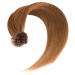 Light Brown Keratin Bonding Extensions | 100% Remy Human Hair | 25x 1g 45cm U-Tip - #12 Light Brown Long Hair Extensions - Buy Online on GoSupps.com