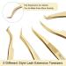 5 PCS Stainless Steel Volume Eyelash Extensions Tweezers Set - Curved Precision Tweezers for Gold Application - Buy Online on GoSupps.com
