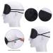 Satin Sleep Mask Blindfolds - 12 Pack Bulk Set with Nose Pad for Men and Women, Black - Buy Online on GoSupps.com