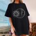 Women's Graphic Tee | Funny Printed Oversized T-Shirt XXL | Short Sleeve Drop Shoulder - Buy Online on GoSupps.com