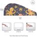 Orange Red Octopus Stars Hair Towel 2 Pack - Super Absorbent Quick Dry Hair Turbans for Women & Girls - Buy Online on GoSupps.com