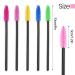 GreenLife 50 PCS Multicolor Disposable Eyelash Brush Mascara Wands Applicator (Black-Rose) - Buy Online on GoSupps.com