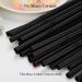 FOREVERIE 200 Count Plastic Black Drinking Straws Bendy Flexible 5 MM Diameter 8.27 Inches/21 CM Length Soft & Thin & Small Black Color - Buy Online on GoSupps.com