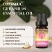 Certified Organic Egyptian Geranium Essential Oil - 100% Pure Therapeutic Grade for Aromatherapy - 10ml with Free E-Book - Buy Online on GoSupps.com