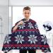 Waterproof Barber Cape - Christmas Snowflake Polar Bear & Cheetah Hair Cutting Bib for Men and Women - Buy Online on GoSupps.com