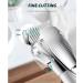 Aiwjeakh Hair Clipper Professional Hair Trimmer Rechargeable Men's Cordless Haircut Adjustable Ceramic Blade Clipper Silver - Buy Online on GoSupps.com