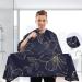 Shop Waterproof Barber Cape - Blue Flower & Cheetah Haircut Bib for Men & Women | Unisex Hair Cutting Cape - Buy Online on GoSupps.com