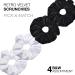 4-Piece Velvet Hair Tie Set for Updos & Ponytails | Black & White - Perfect for Women Girls & Children - Buy Online on GoSupps.com