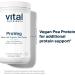 Vital Nutrients ProVeg Organic Pea Protein Powder - 524g | Vegan Gluten-Free Non-GMO | 23g Protein Natural Vanilla Flavor | 16 Servings - Buy Online on GoSupps.com