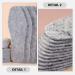 Buy 5 Pairs Wool Shoe Insoles | Winter Warm Felt Inserts for Men & Women | Soft Cushion Boot Insoles - Grey - Buy Online on GoSupps.com
